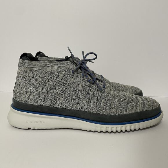 Cole Haan 2.Zerogrand Stitchlite Chukka Boots Men’s 11.5 M c30293 Grey Blue EUC - Picture 2 of 12